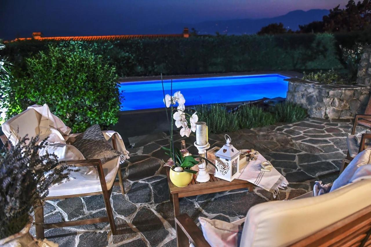 *****Pool House With Beautiful Seaview,Big Garden And Old Tavern***** 里耶卡 外观 照片
